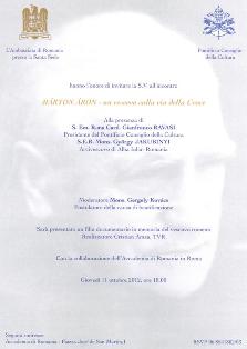 A rendezvény meghívója A rendezvény meghívója