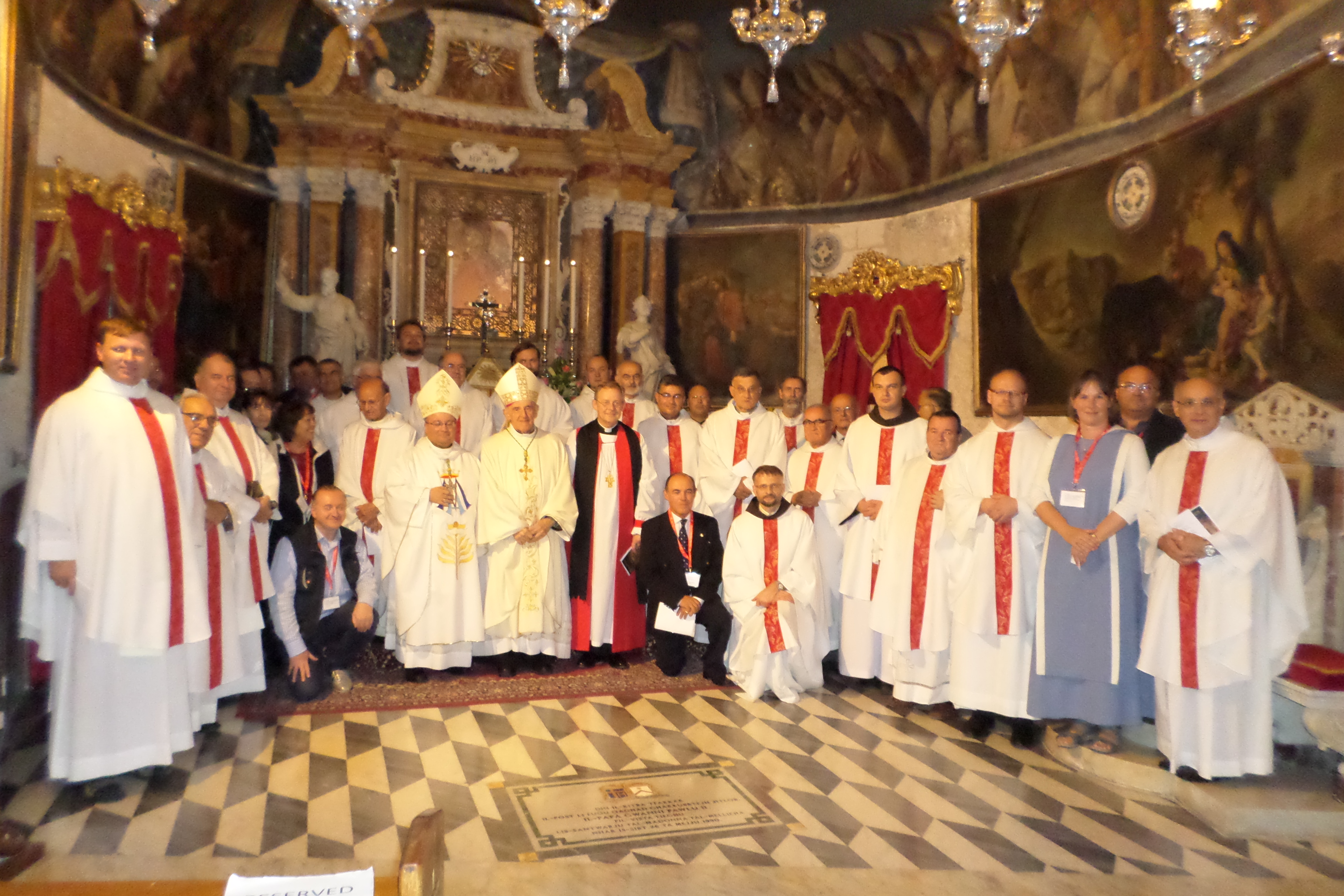 Az Európai Máriás Háló résztvevői Máltán 2013-ban