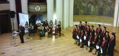 Teológiai hallgatók ballagása