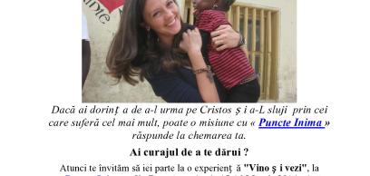 Deva: Invitaţie pentru tineri la "Puncte Inima" Deva: Invitaţie pentru tineri la "Puncte Inima"