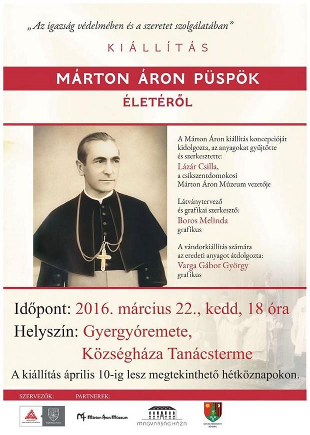 Márton Áron kiállítás Gyergyóremetén