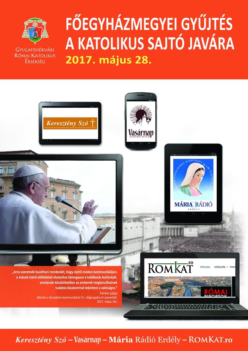 Főegyházmegyei gyűjtés a katolikus sajtó javára